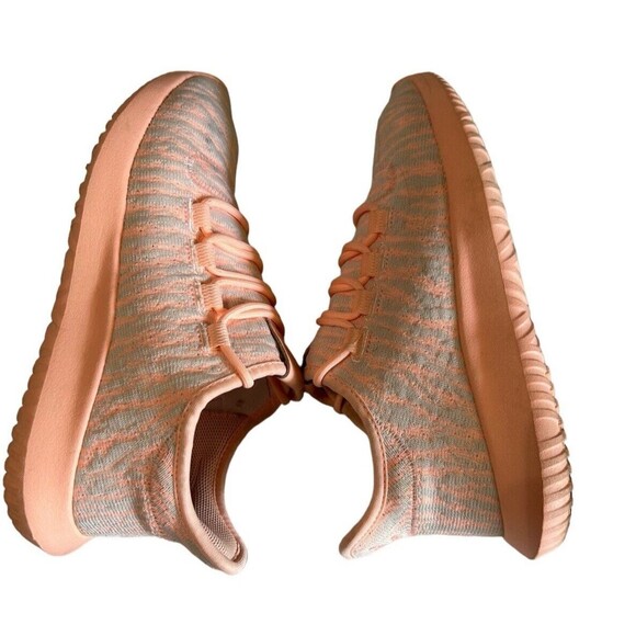 Adidas Womens Sneaker Tubular Shadow Clear Orange Knit Low Top Sz 6.5/7 ? - Picture 6 of 16